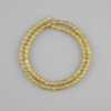 خرزات سيترين مكعب مقطّع، حجم 4×4 mm ±، طول الخيط 37 cm ±