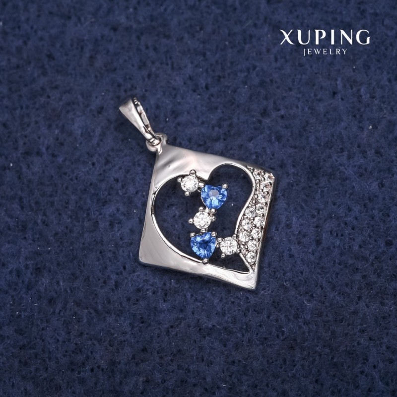 قلادة Xuping معيّن 20×22×28mm روديوم