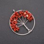 قلادة «شجرة السعادة» يشب أحمر، قطر 50مم